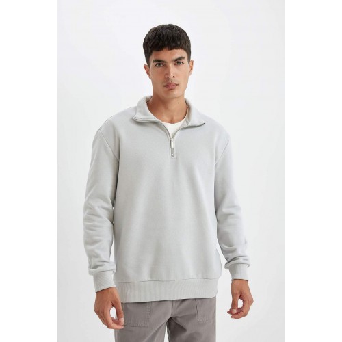 سويت شيرت  - Half Zip Sweatshirt