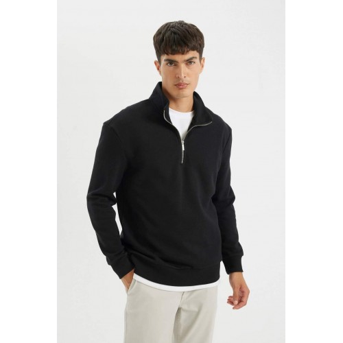 سويت شيرت  - Half Zip Sweatshirt