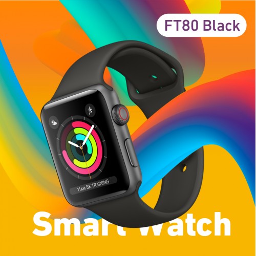 ساعة ذكية Smart Watch FT80 Black