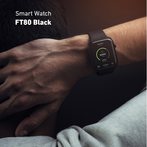 ساعة ذكية Smart Watch FT80 Black